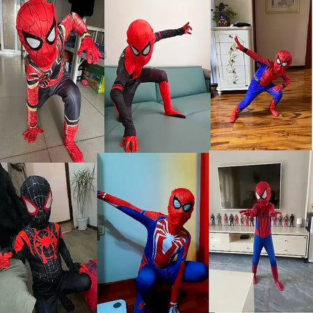 Novo filme de super-heróis cosplay spiderman traje de halloween bodysuit traje para aldult unissex tamanhos 100-190