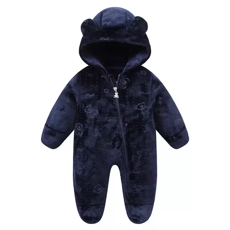 Roupas de bebê recém-nascido flanela outono inverno bebê meninos meninas macacão dos desenhos animados recém-nascido bodysuit macio quente para bebês 0-12m