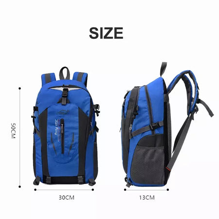 Nova mochila de viagem unissex, feminina e masculina, caminhadas ao ar livre, montanhismo, grande capacidade, leve, ciclismo, acampamento