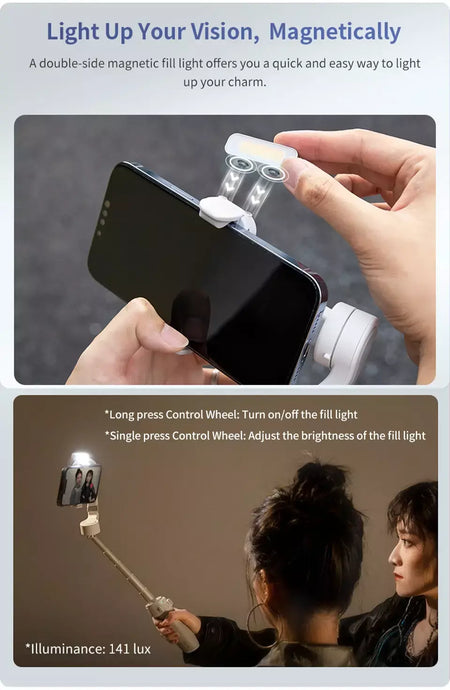 Do brasil sem taxa ZHIYUN-Suave Q4 Smartphone Gimbal, Estabilizador Portátil de 3 Eixos, Gimbals de Telefone para iPhone 15 Pro Max, Huawei, Samsung, Xiaomi, Oficial