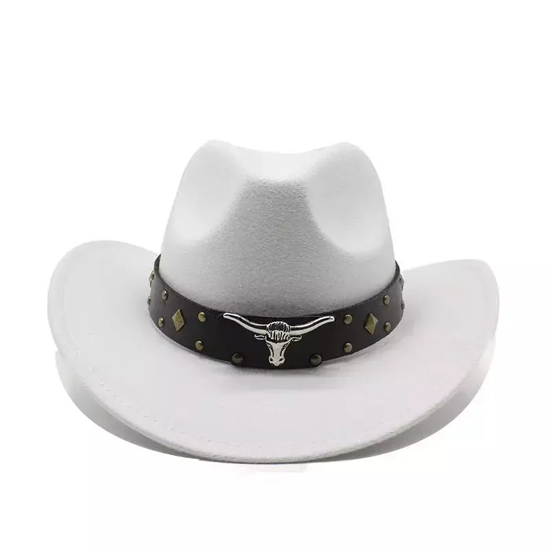 Mulheres e Homens Lã Ocidental Chapéu de Cowboy, Cavalheiro Senhora Jazz Cloche Sombrero Bonés, Tamanho Grande, Inverno, Outono, Novo, 2