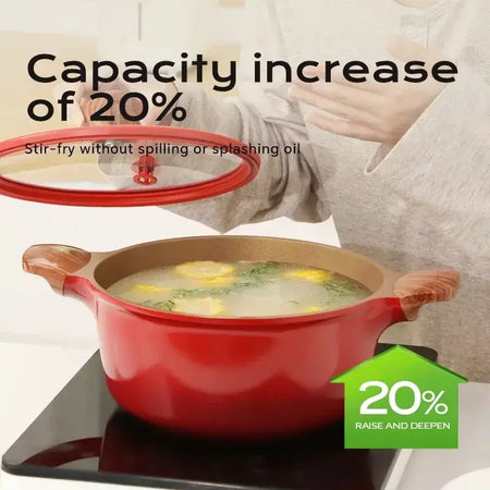 Donnor cerâmica não revestida antiaderente pan 0 panela de sopa de flúor frigideira fogão de indução pote universal cozinha cozinhar ferramentas