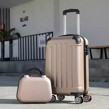 Conjunto de malas rolantes e bolsas de viagem com rodas giratórias 20 '' maleta de bagagem com carrinho de cabine grande capacidade