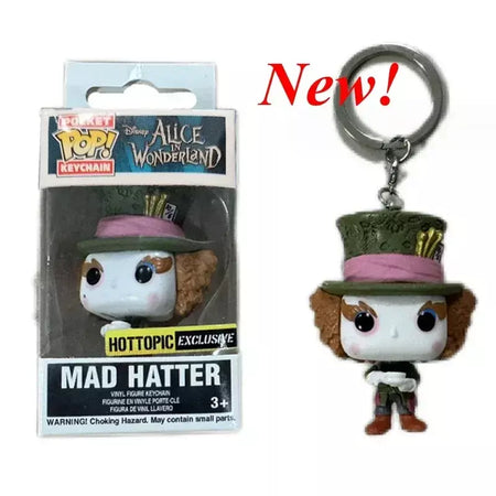 Novos chaveiros funko disney demona princesa bella ariel alice anna elsa bell jack sally ponto figura de ação brinquedos ornamentos