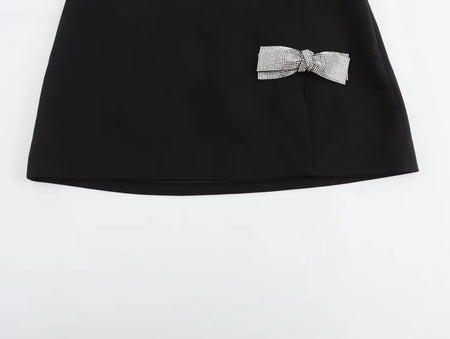 TRAF-Mini Saia de Cintura Alta Feminina, Saia Arco Elegante, Streetwear Luxo, Saias Designer, Primavera, Verão, Nova