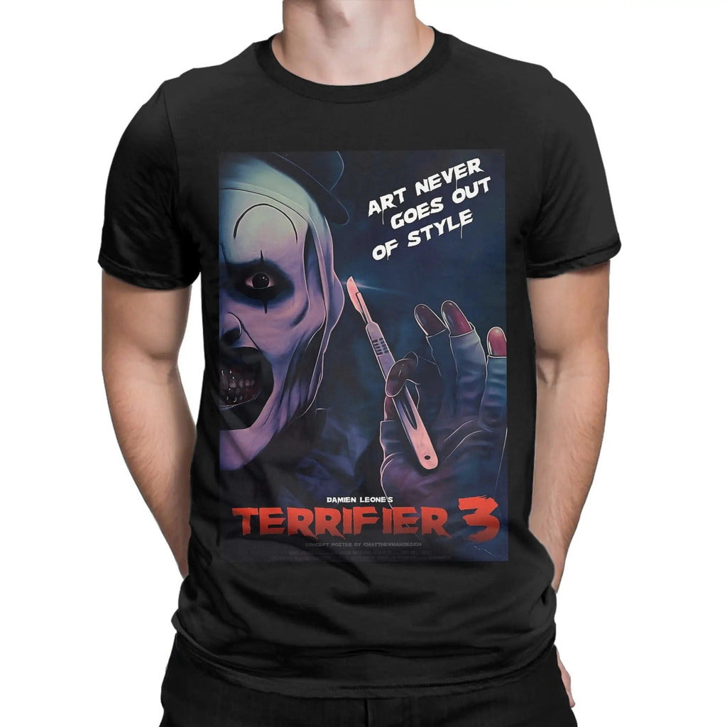 Terrificantes olhos brilhantes arte camiseta masculina novidade puro algodão camisetas crewneck manga curta camisetas roupas tamanhos grandes