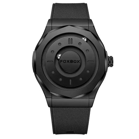 Foxbox criativo rolagem ponteiro força magnética relógios de pulso quartzo masculino esportes ao ar livre relógio à prova dwaterproof água masculino relogio masculino