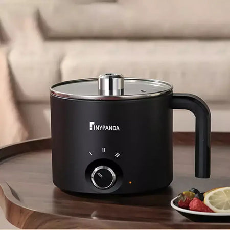 Panela elétrica antiaderente de 1,8l, panela multifuncional, panela de arroz cozido no vapor única/dupla com função de fritura elétrica