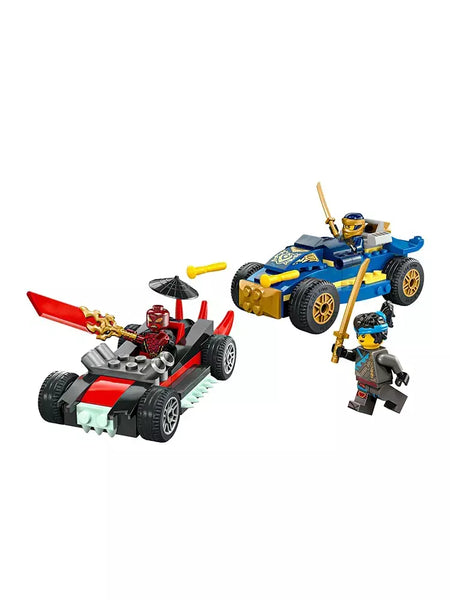 Lego 71840 Blackened Jay e Delix Racing Showdown Ninjago Blocos de construção de brinquedos infantis
