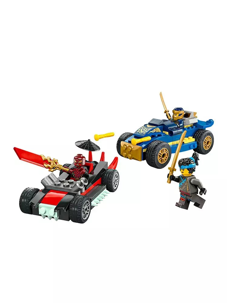 Lego 71840 Blackened Jay e Delix Racing Showdown Ninjago Blocos de construção de brinquedos infantis