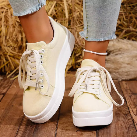 Mulheres tênis 2025 nova moda sapatos casuais femme verão designer tênis feminino rendas até plataforma tênis esporte sapatos femininos