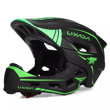 Lixada crianças 2-em-1 destacável capacete facial completo crianças esportes capacete de segurança da bicicleta equipamentos de proteção crianças capacete de ciclismo