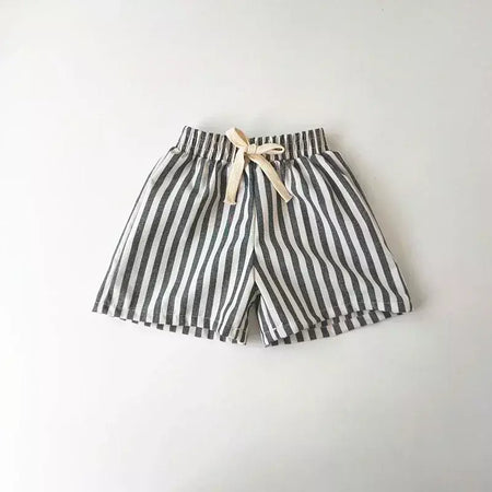 Primavera verão meninos listrado calças soltas bebê menina vintage casual linho algodão harlan calças crianças rendas-up calça crianças roupas