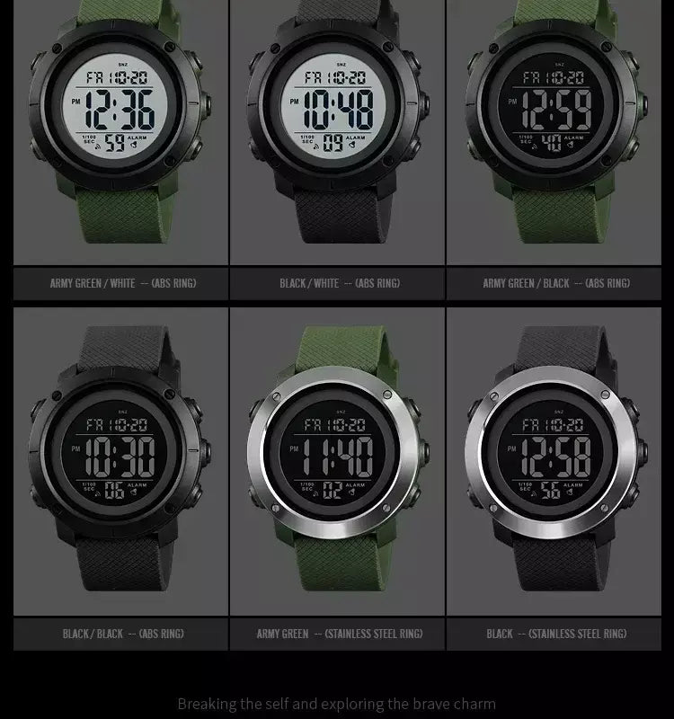 Skmei 1426 montre masculino despertador moda relógio digital relogio masculino esporte relógio masculino marca de luxo 5bar relógios à prova dwaterproof água