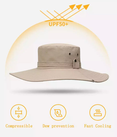 Tampão solar anti-UV respirável masculino, aba larga grande, chapéu de balde, chapéu de vaqueiro, pesca ao ar livre, caminhada, praia, malha, moda verão, novo, 2024