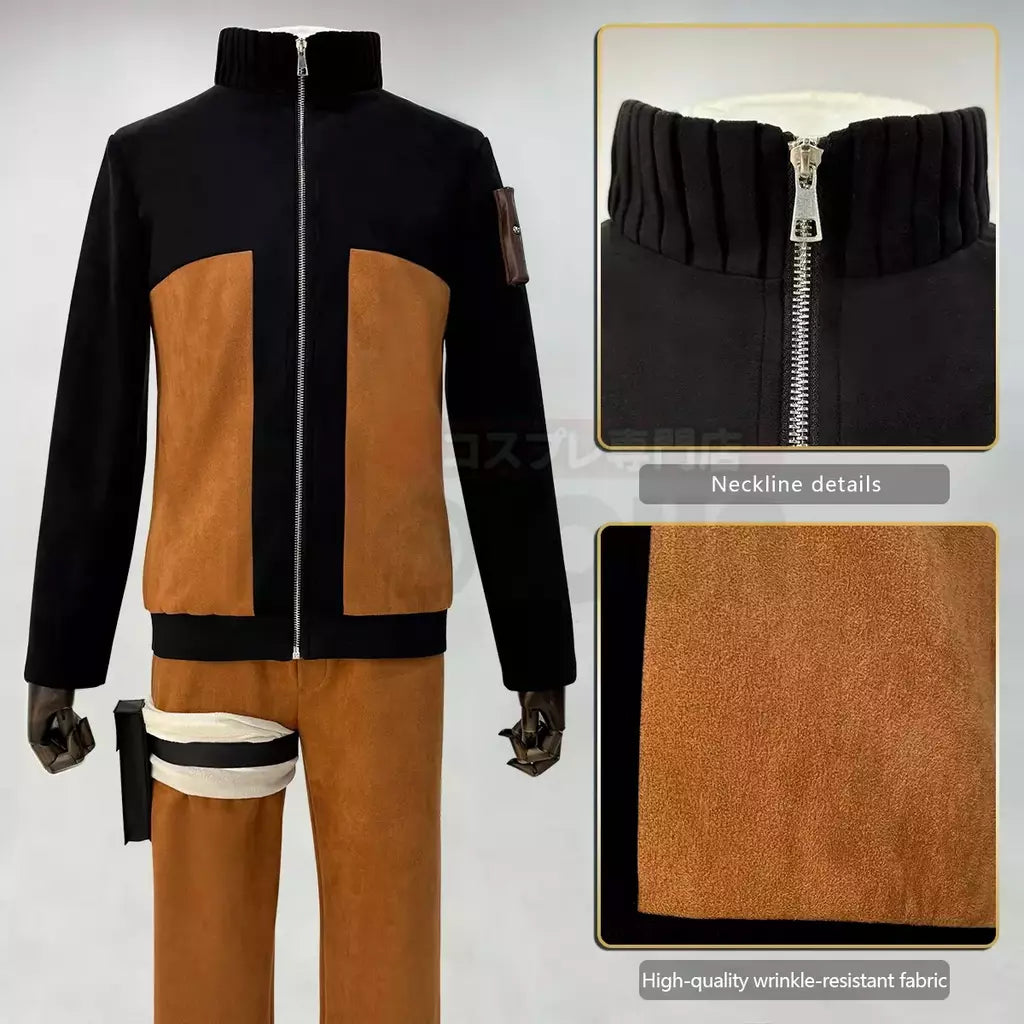 Holoun anime uzumaki cosplay traje adulto versão calças superiores cocar natal presente de ano novo cos convenção