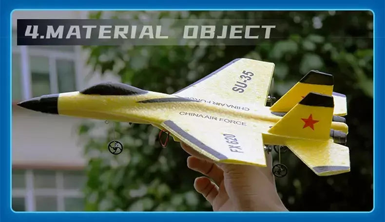 Avião de combate de controle remoto para crianças, RC Foam Aircraft, SU-35 Plane, 2.4G Radio Control Glider, brinquedos para meninos
