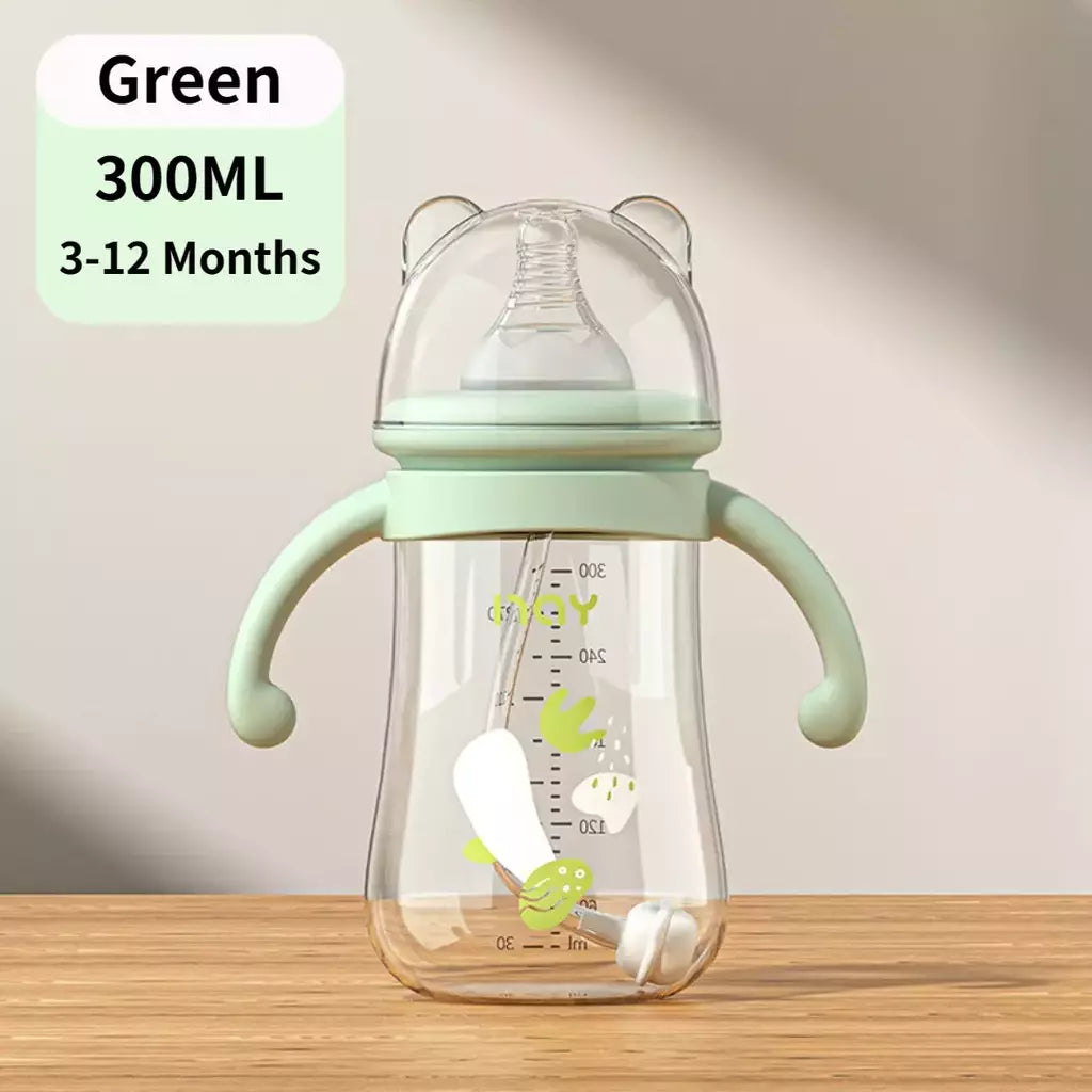 Multi-Purpose Baby Bottle, Water Cup Set, Silicone Chupeta, grande capacidade, PP, suprimentos de alimentação, 300ml