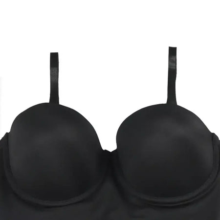 Wechery mulher roupas tubo de estiramento emagrecimento corpo shapewear controle deslizamento coxa comprimento roupa interior branco festa à noite vestidos midi