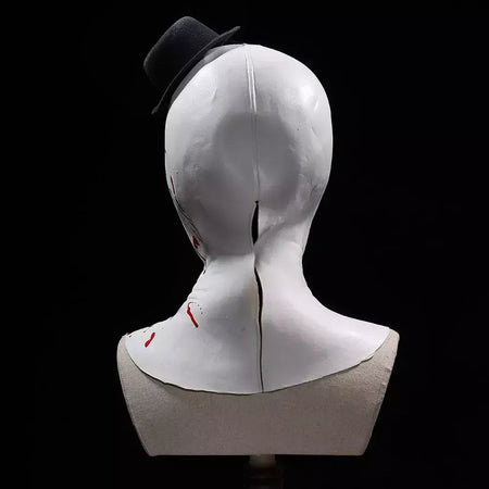 Horror Terrifier Palhaço Cosplay Máscara, Látex, Suave, Demônio, Mal, Coringa, Festa de Halloween, Fantasia, Adulto, Tamanho Único