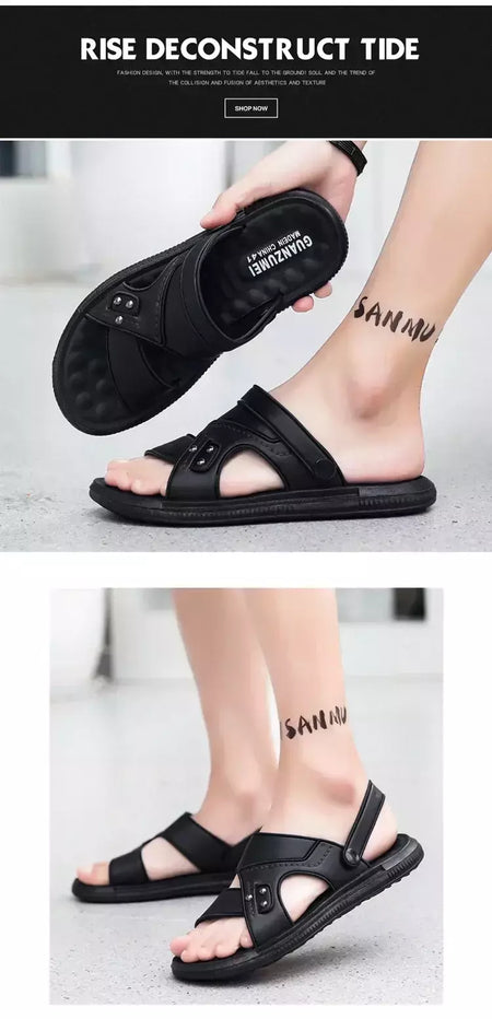 Sandália macia masculina, chinelos de luxo, chinelos de sala de estar masculino, sapatos para passear em casa, adulto, 2024