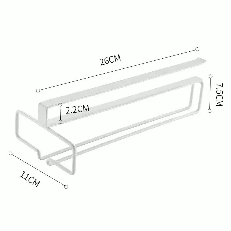 Suporte de vidro de vinho de metal sem perfuração - Rack de taças para armazenamento sob o armário Organização de cozinha Suprimentos de armazenamento de cozinha/bar