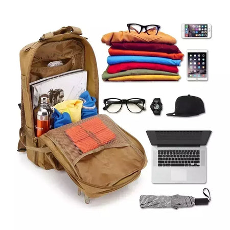 Classic Tactical Camouflage Nylon Backpack, Travel Sports Bag, Escalada ao ar livre, caça, pesca, caminhadas, 3P Pack