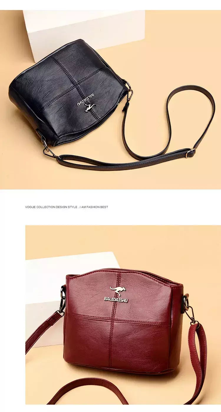 Sacola de couro bordado para mulheres, bolsas femininas, bolsa de ombro, pequenos sacos crossbody, alta qualidade, 2022