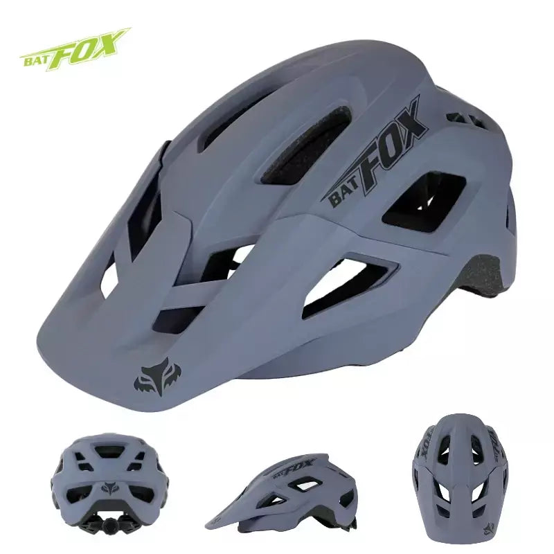 Batfox capacete de bicicleta mtb ajustável, leve, respirável, forro confortável, esportes ao ar livre, chapéu seguro para homens e mulheres, capacete de ciclismo