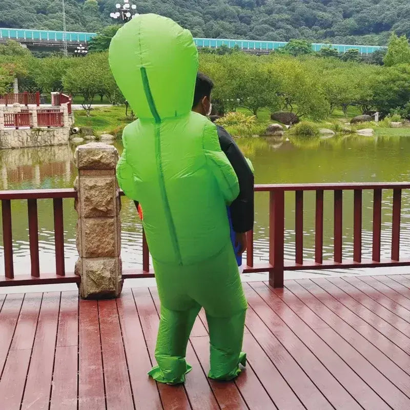Halloween adulto alienígena traje inflável crianças meninos menina festa de natal cosplay das mulheres dos homens terno engraçado vestido anime festa extravagante