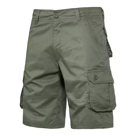 Shorts de praia largas para homens, macacão de bolso múltiplo, calça níquel confortável de algodão para o verão, esportes casuais ao ar livre