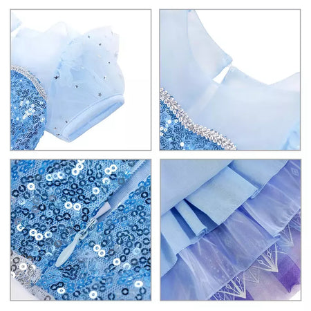 Elsa menina vestidos princesa traje crianças lantejoulas fantasia crianças cosplay rainha roupas halloween carnaval vestidos de festa