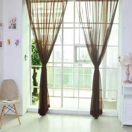 Romântico Quarto Gaze Cortina, Sala, Home Decor, Janela Sheer, Voile Cortinas, Janelas Tulle, Cortinas de porta