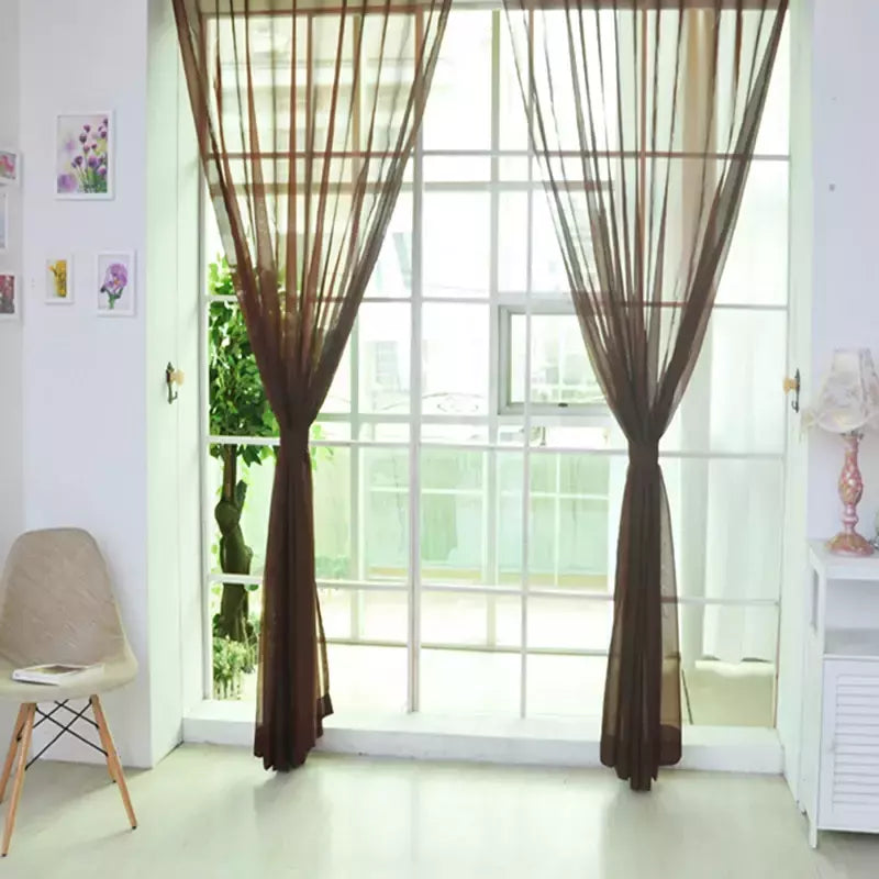 Romântico Quarto Gaze Cortina, Sala, Home Decor, Janela Sheer, Voile Cortinas, Janelas Tulle, Cortinas de porta