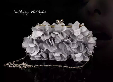 Bolsa de embreagem floral para mulheres, bolsa de casamento para noivas e senhoras, 8 cores, branco, azul, roxo, sacos de flores de noite