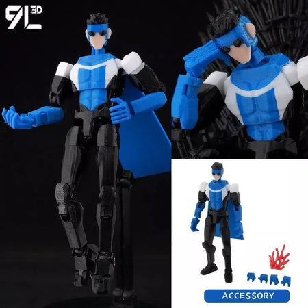 9l3d impresso invincible menino lucky13 manequim13 conquistar lex allen super-heróis anime brinquedos figuras de ação manequim modelo ornamentos