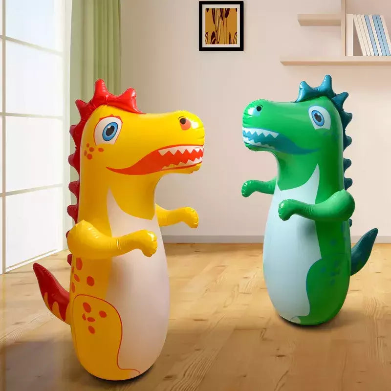 Saco de perfuração inflável para crianças e adultos, Dinosaur Boxing Tumbler, brinquedos esportivos, jogo ao ar livre, presente infantil, meninos