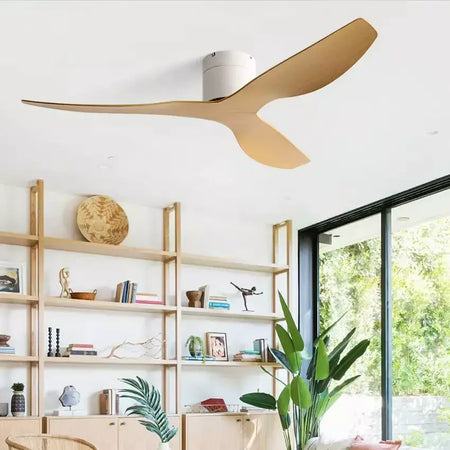 FUMANJIA Ventilador de teto retrô industrial de 45/52", ideal para áreas de vida/jantar, casa e escritório - Motor inversor DC silencioso de 6 velocidades