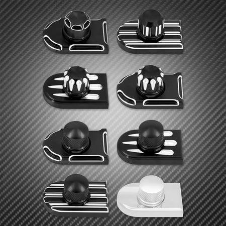 Universal motocicleta traseiro fender assento parafuso porca guia kit de montagem botão capa para harley dyna sportster xl touring flhr softail