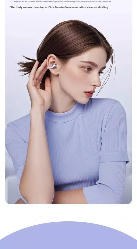Xiaomi sem fio bluetooth q71 clip-on fones de ouvido alta qualidade som display led música esportes fone de ouvido