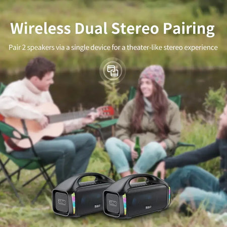 Tribit portátil bluetooth alto-falante 90w stormbox explosão ao ar livre sem fio alto-falante ipx7 à prova dwaterproof água festa acampamento alto-falante 30h playtime