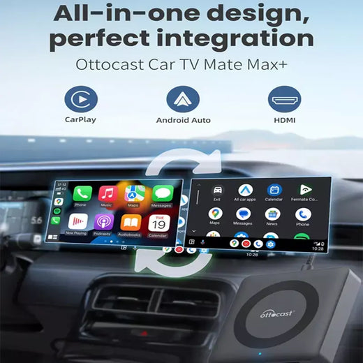 Otocast carro tv mate com fio para adaptador carplay sem fio android auto hdmi multimídia conversor de vídeo para tv varas caixa de jogo telefone