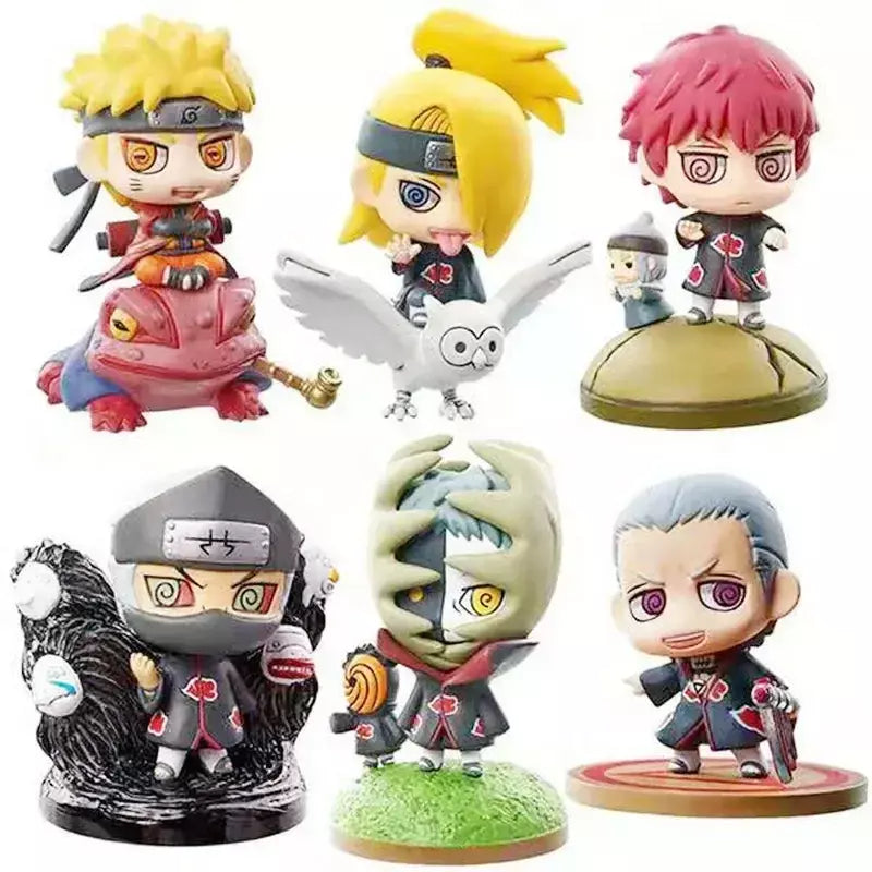 Narutos anime modelo estatueta kakashi itachi sasuke pop figura de ação estátua pvc brinquedo colecionável decoração boneca presentes feitos à mão