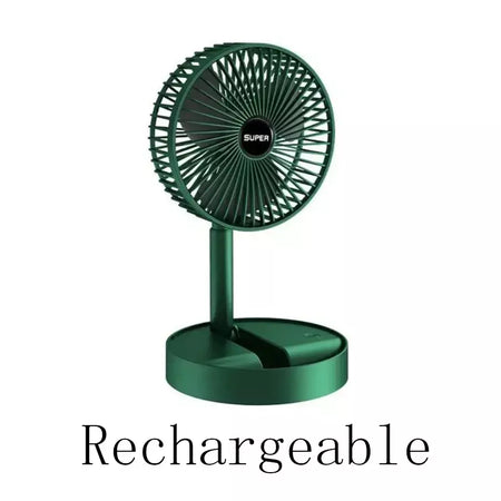 Mini ventilador elétrico portátil ajustável, Pequeno ventilador de refrigeração, Handy Desk, Casa, Escritório, Bateria de mesa, USB Recarregável