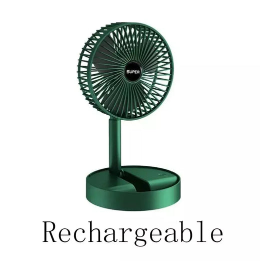 Mini ventilador elétrico portátil ajustável, Pequeno ventilador de refrigeração, Handy Desk, Casa, Escritório, Bateria de mesa, USB Recarregável
