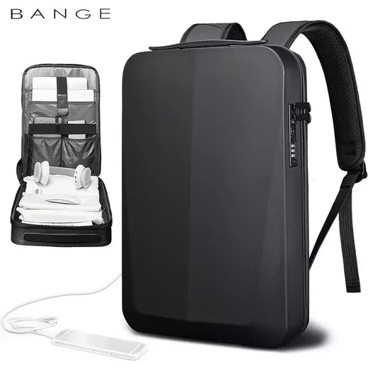 Bange negócios mochila 15.6 Polegada portátil bagpack masculino elegante à prova dwaterproof água usb anti-roubo saco de computador grande capacidade