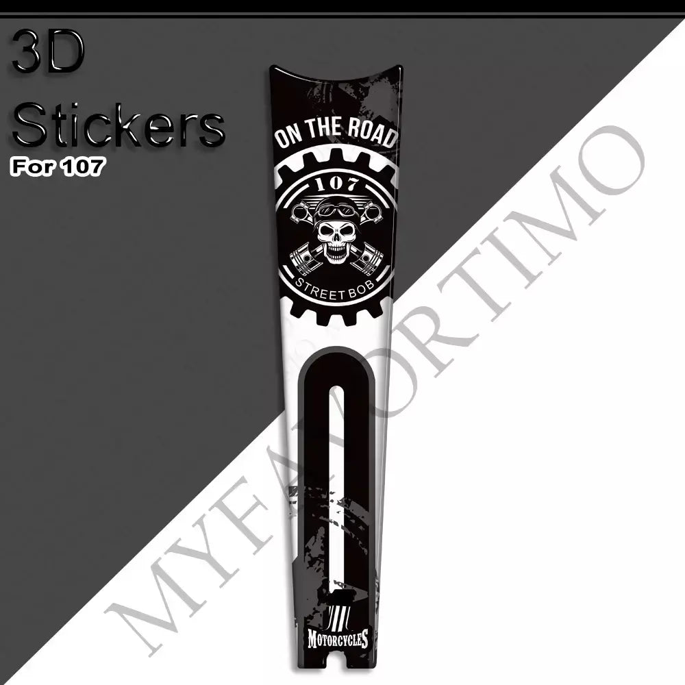 Motocicleta para harley davidson street bob fxbb 107 m8 tanque almofada apertos kit joelho carenagem fender adesivos decalque