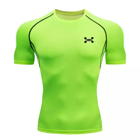 Camisa respirável Rashguard de compressão masculina, ajuste seco, camiseta esportiva MMA Fitness Gym, camisa de corrida, alta qualidade