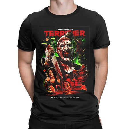 Terrificantes olhos brilhantes arte camiseta masculina novidade puro algodão camisetas crewneck manga curta camisetas roupas tamanhos grandes