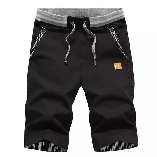 Calção de praia de algodão masculino, calça monocromática, estilo verão, novo, quente, 2024